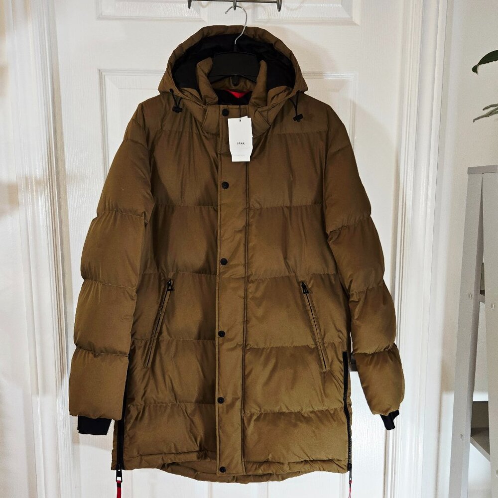 Brax Vito 2-Way Zip Detachable Hoodie Warm Featherless Down Jacket